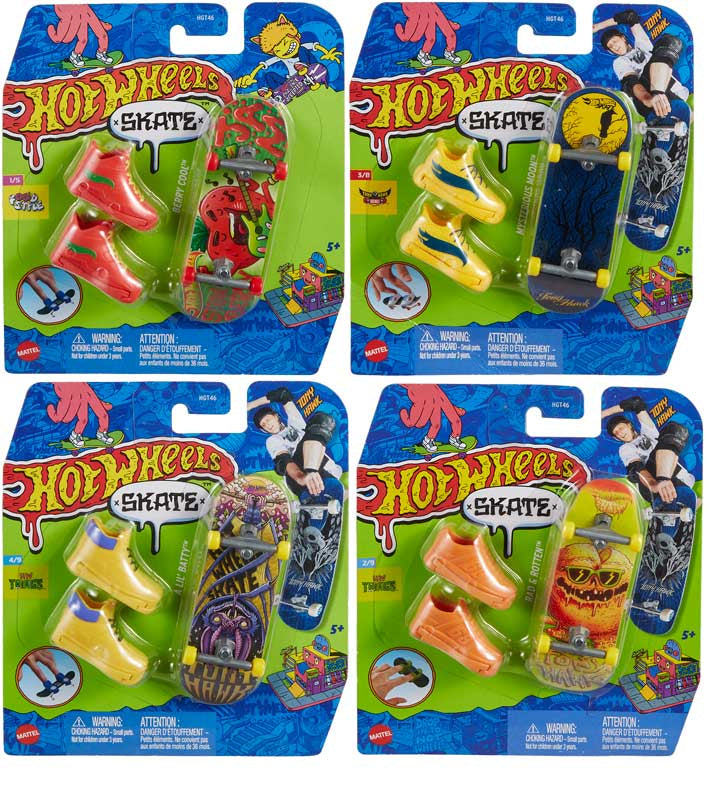 Hot Wheels - Tony Hawk Fingerboard and Skate Shoes (1 supplied at random)