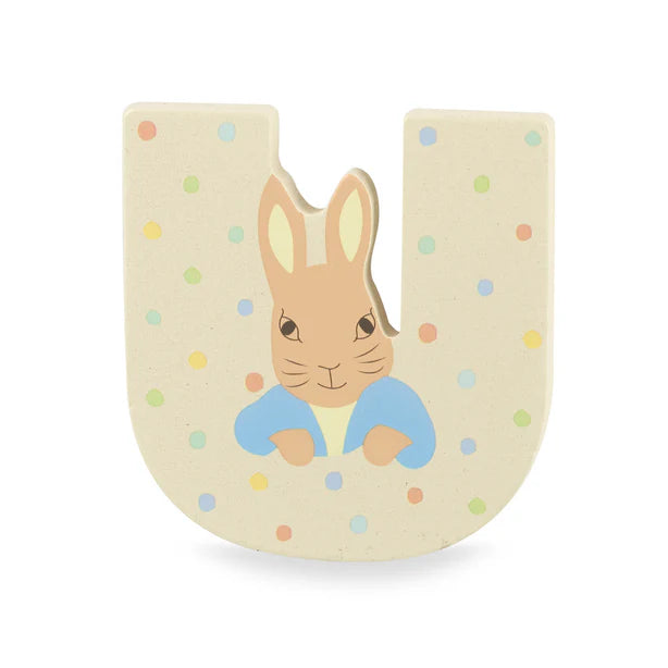 Peter Rabbit Wooden Letter U