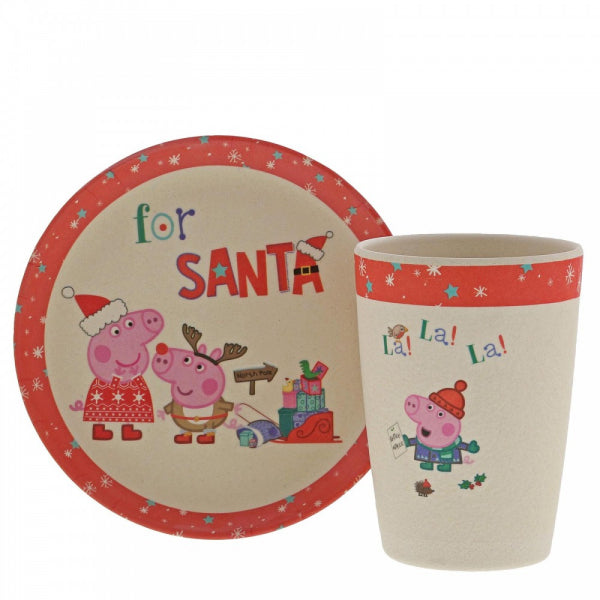 Peppa Pig Bamboo Christmas Eve Set.