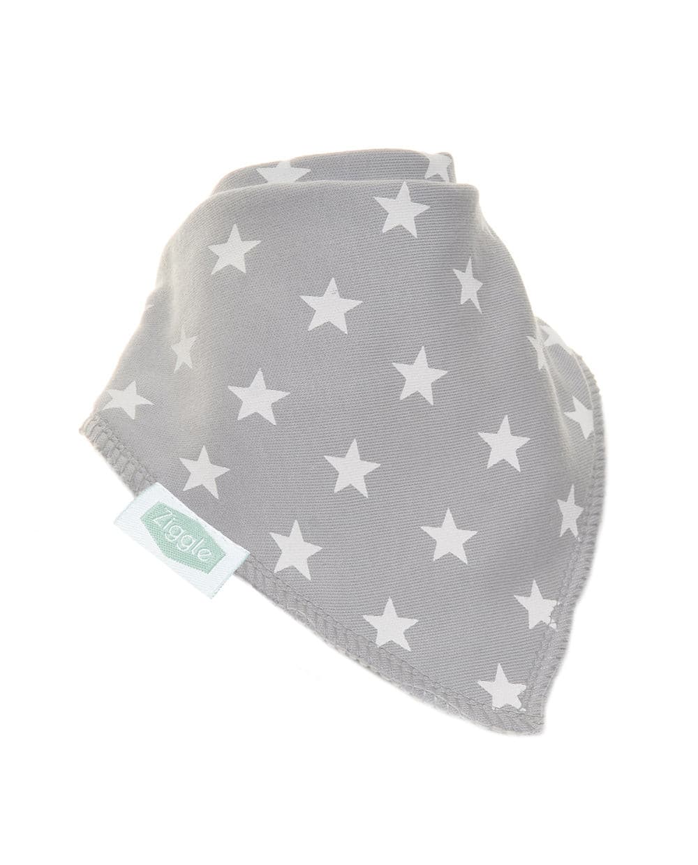 Grey Bib With White Stars Ziggle