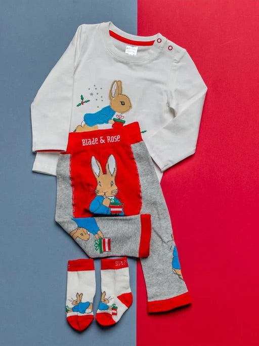 Peter Rabbit Festive Knitted Leggings.