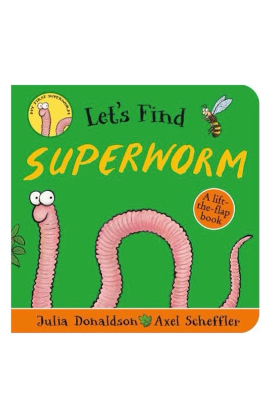 Let's Find Superworm Board Book baby