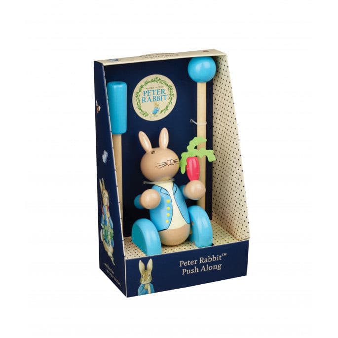 Peter Rabbit Push Along Wooden Toy.