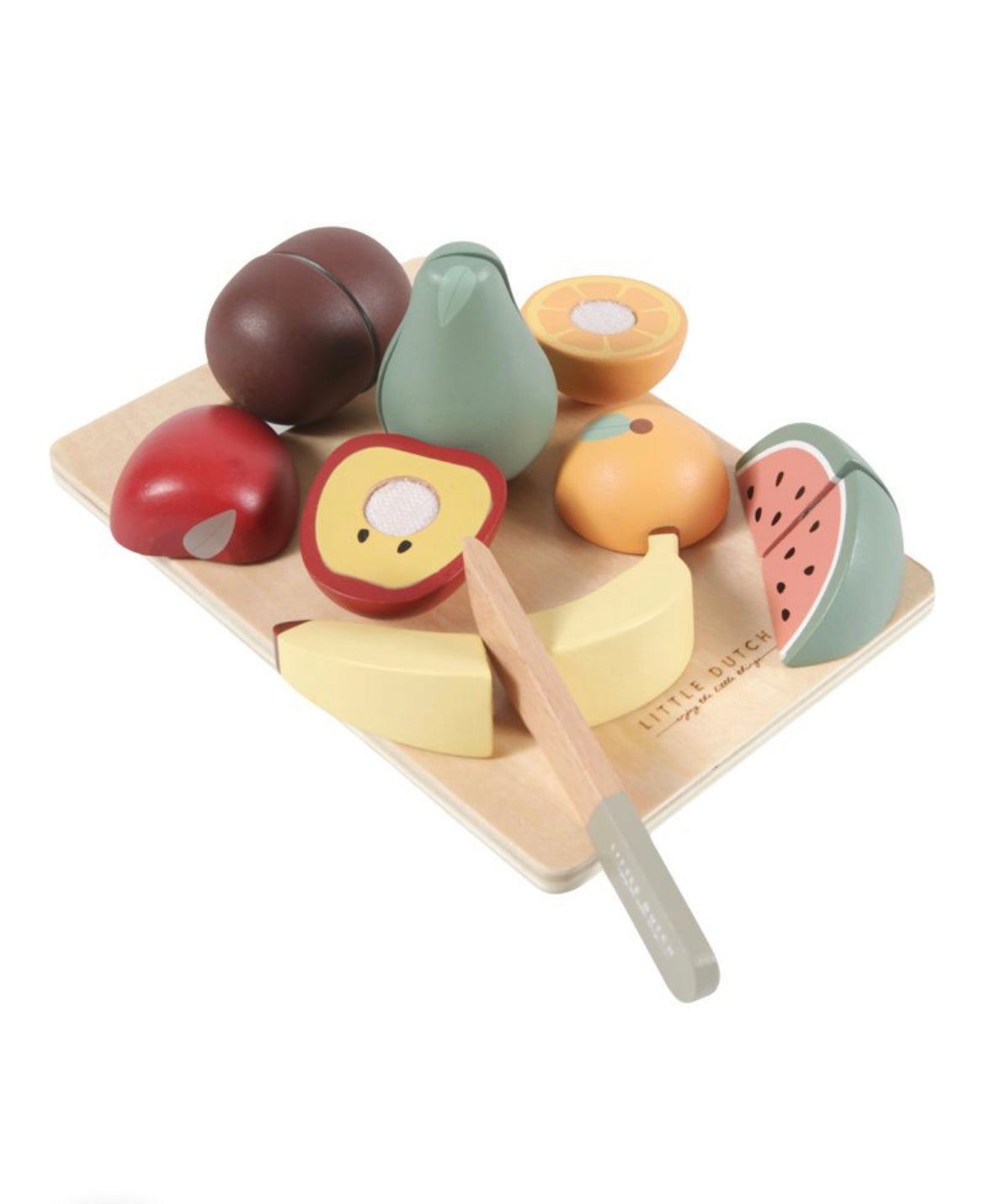 Wooden Cuttable Fruit Set.