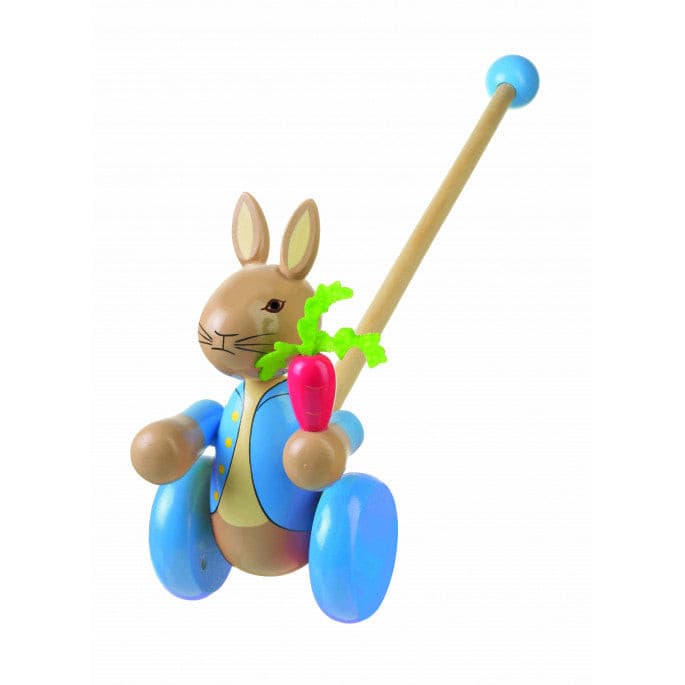 Peter Rabbit Push Along Wooden Toy.